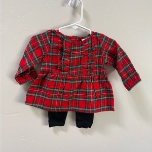 Carter's Festive Red Plaid Baby Dress